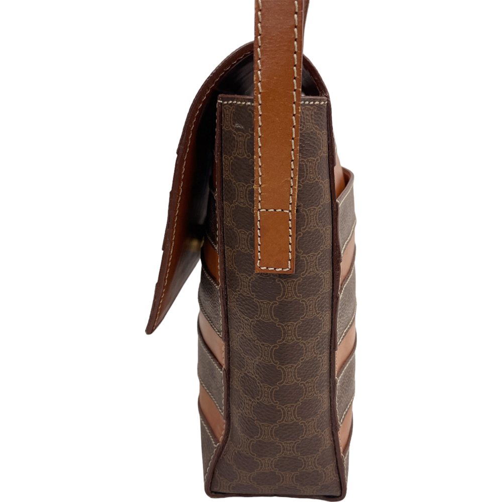 Celine Shoulder Macadam Pattern Messenger Bag Bro… - image 3